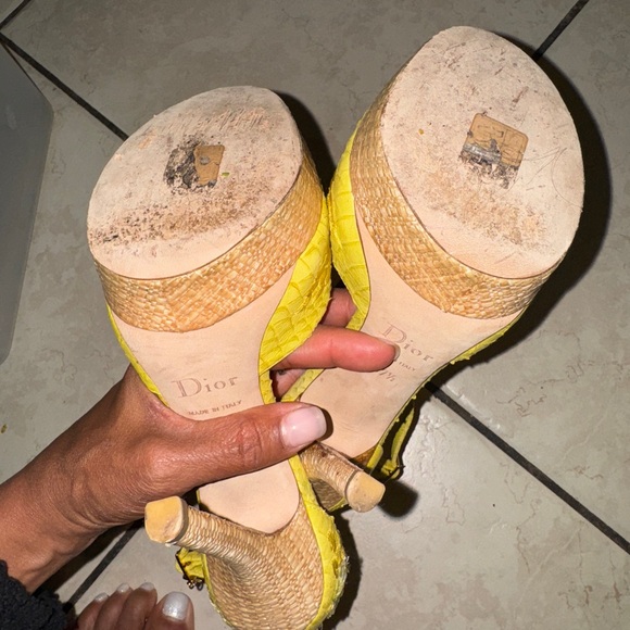 Dior Peeptoe Heels Vintage - Picture 9 of 11